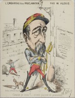 3. • L'Émbarras d'une proclamation. Duclaux éditeur; dépôt chez Madre; litographie Barousse.
