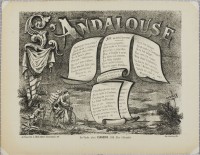 14. • L'Andalouse,Chanson. Chez L. Paul; imprimerie Lemaine; en vente chez Claverie. (Sans signature. Attribuée à Baylac.)