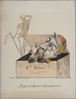 17. • Le Général Ducrot dit Trompe-la-mort. Chez Duclaux; dépot chez Madre; litographie Lemaine. Sans signature. Attribuée à Boutet.). Ej i Berleux.