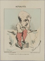 103. • Actualités, Se demandant encore s'il vas faire une dernière trouée. En vente chez Duclaux; dépôt chez Madre; litographie Lemaine.