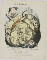 107. • Les Melons. Chez Duclaux; dépôt chez Madre; litographie Lemaine. Signée F.