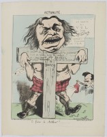 115. • Actualité. Le frère à Arthur!... En vente chez Duclaux; dépôt chez Madre; litographie Barousse. Sans signature attribuée à Faustin.