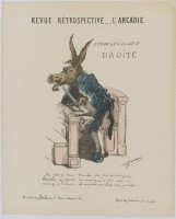 140. • Revue Rétrospective..L'Arcadie. Corps legislatif Droite. Chez Duclaux; dépôt chez Madre; litographie Barousse.