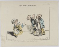 146. • Une Vielle coquette. Chez Duclaux; dépôt chez Madre; litographie Lemaine.