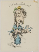 154a .• La Marchande de Poissons. Saillant, éditeur; imprimerie Coulboeuf. Sans signature, attribuée à de Frondas.