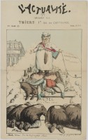 164. • 1. Mars 1871. Thiers Ier, Roi des capitulards. Madre, éditeur; imprimerie Grognet.